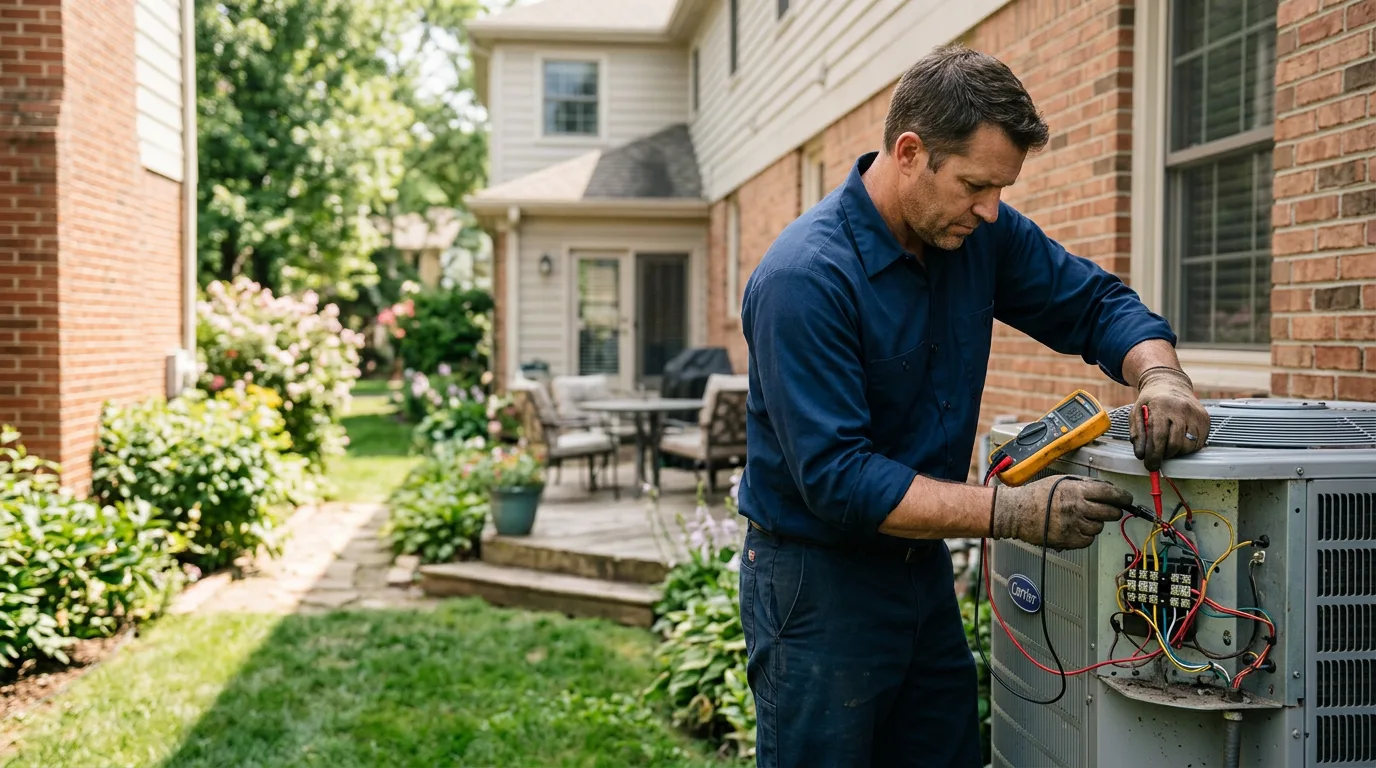 HVAC technician working near Fairfield, NC